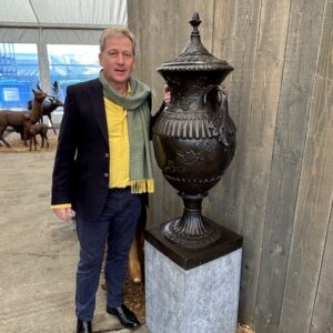Vase Esprit Ornate Classic Urn Solid Bronze Sculpture 112cm FIWO 67 - Image 2