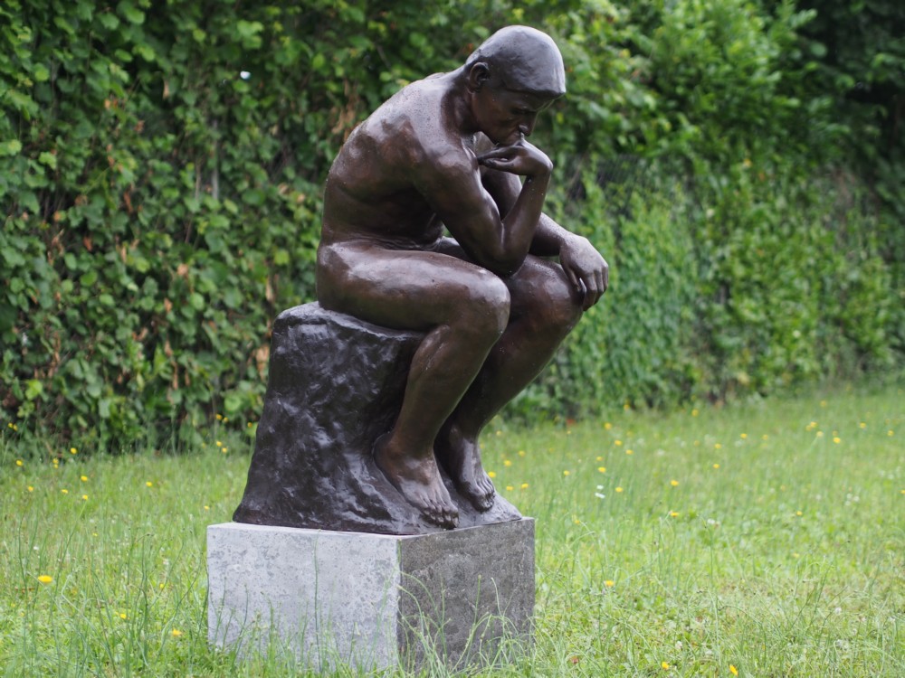 Rodin The Thinker Bronze Sculpture Large 120cm classical seated contemplative male figure