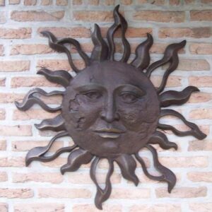 Sun Face Wall Art Solid Bronze Hanging Sculpture 75cm Dia FIME 35 1 | Avant Garden Bronzes