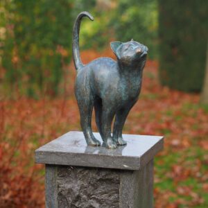 CA 16 Fine Cast Solid Bronze Sculpture Cat Puurfect 1 | Avant Garden