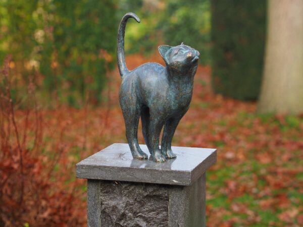 CA 16 Fine Cast Solid Bronze Sculpture Cat Puurfect 1 | Avant Garden