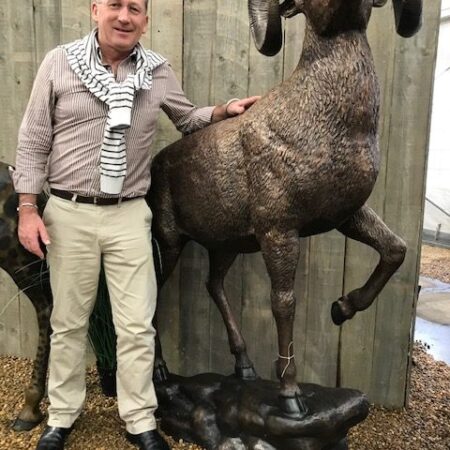 Big Horn Sheep Ram Solid Bronze Sculpture 8 | Avant Garden Bronzes