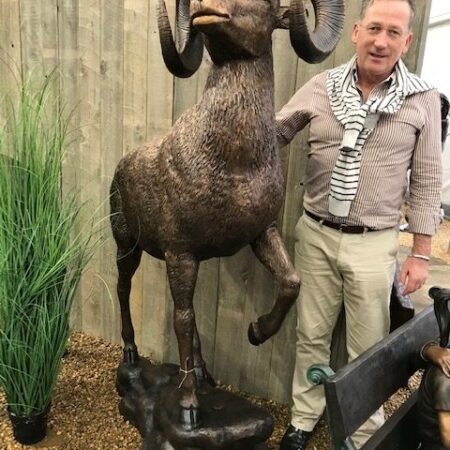Big Horn Sheep Ram Solid Bronze Sculpture 6 | Avant Garden Bronzes