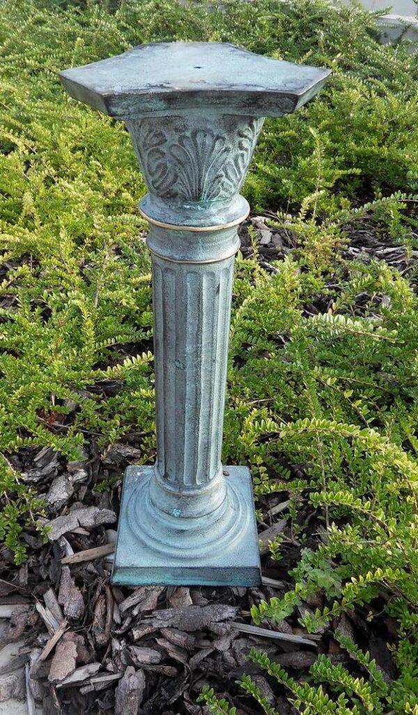 Verdigris Pedestal 66cm Solid Bronze Sculpture Fine Art 1 | Avant Garden Bronzes