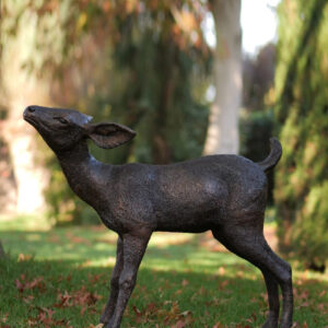 MI 62 Solid Bronze Fawn 64 x 19 x 79cm Sculpture 1 | Avant Garden Bronzes