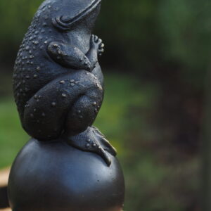 Bull Frog Bronze Fountain Sculpture Water Feature FO 22 3 | Avant Garden Bronzes
