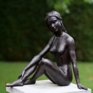 Solid Bronze Nude Young Lady Sculpture 1 | Avant Garden