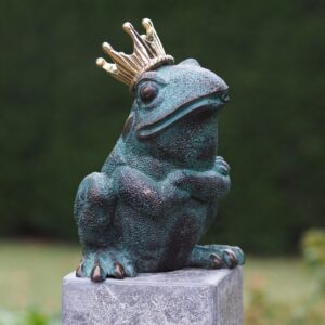 Solid Bronze Frog King Fountain Sculpture 1 | Avant Garden