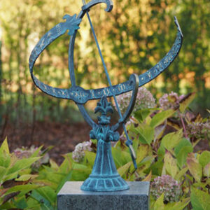 Armillary Sphere Sundial Zodiac 60cm Verdigris Bronze Sculpture AR 8 1 | Avant Garden Bronzes