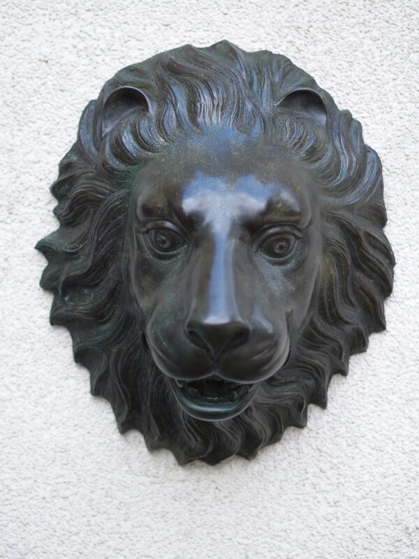 Solid Bronze Lions Head Fountain Sculpture 1 | Avant Garden Bronzes