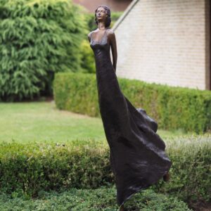 Solid Bronze Lady Marie Sculpture 167cm 3 | Avant Garden