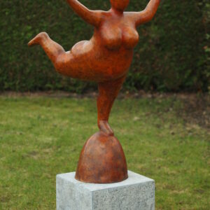 Crystal Solid Bronze Sculpture Nude Dancing Lady 106cm 1 | Avant Garden Bronzes