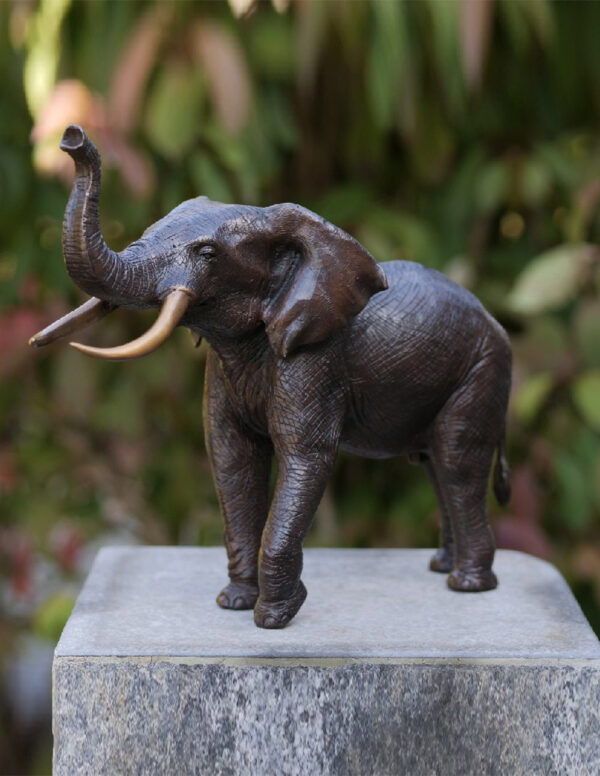 WI 61 Bronze Elephant Sculpture 29x37cm 1 | Avant Garden Bronzes