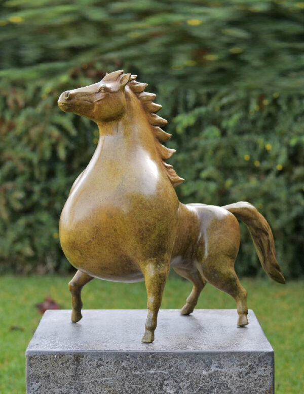 HO 28 Fine Cast Solid Bronze Sculpture Horse Special Finish | Avant Garden