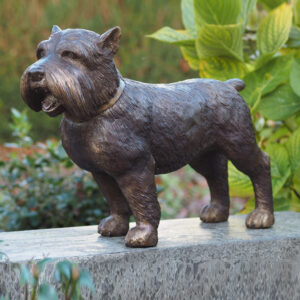 DO 10 Solid Bronze Sculpture Dog Yorkshire Terrier 1 | Avant Garden