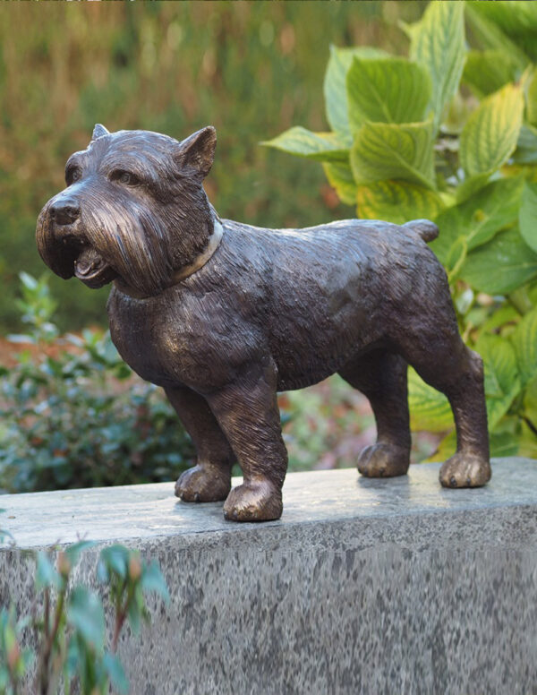 DO 10 Solid Bronze Sculpture Dog Yorkshire Terrier 1 | Avant Garden