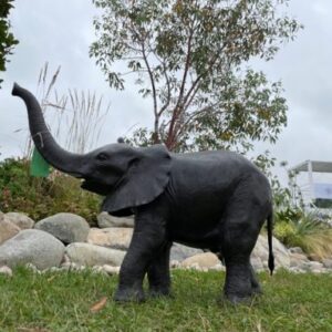 WI 33 Solid Bronze Elephant Fountain Sculpture Water Feature 2 | Avant Garden Bronzes