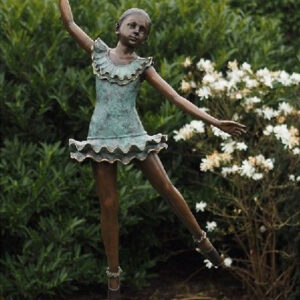 FIBA 16 Fine Cast Solid Bronze Sculpture Dancing Ballerina 130cm | Avant Garden