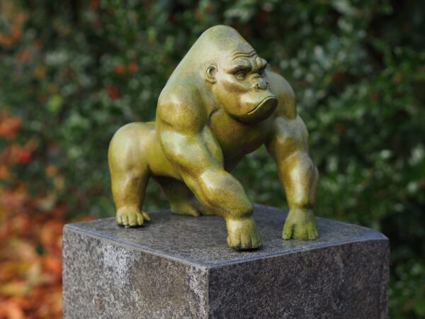 WI 78 Gorilla Fine Cast Solid Bronze Sculpture 5 | Avant Garden Bronzes