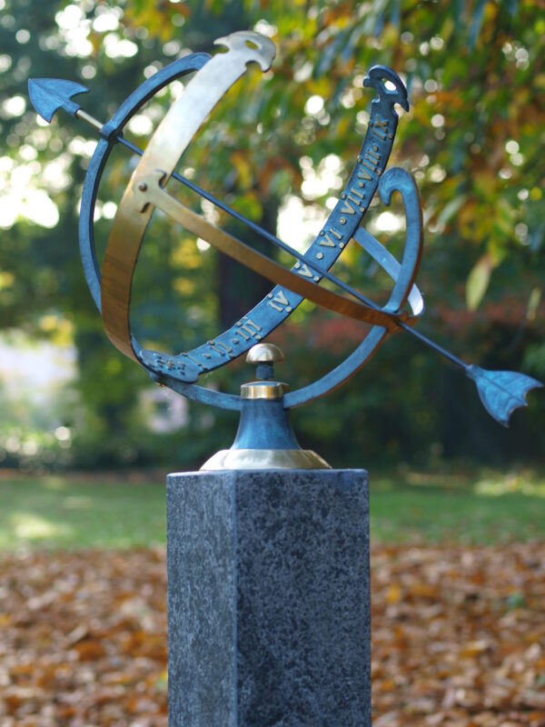 Armillary Sphere Sundial 45cm Solid Bronze Sculpture 1 | Avant Garden Bronzes