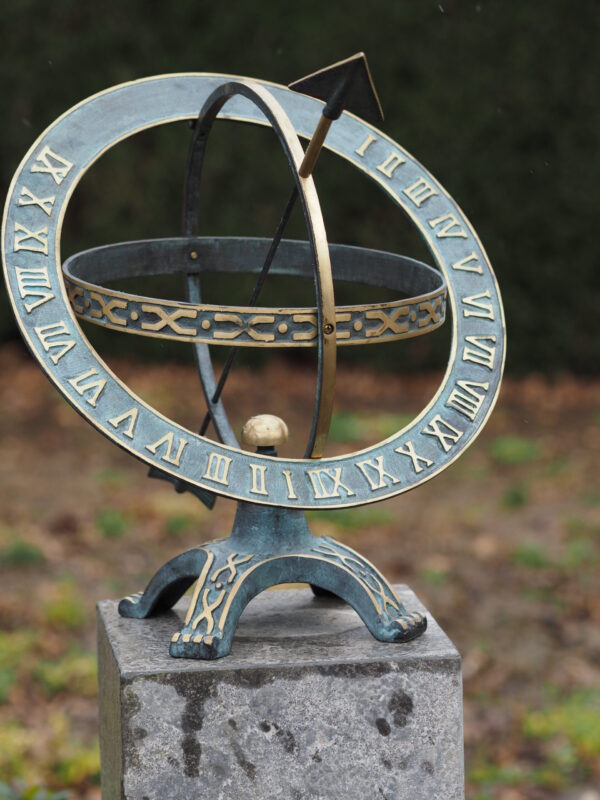 Armillary Sphere Sundial 42cm Bronze Garden Art Sculpture AR 3 1 | Avant Garden Bronzes