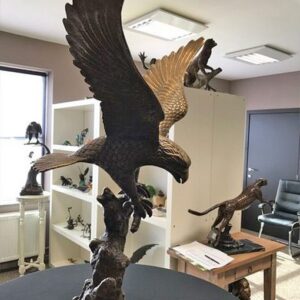 Bronze Bird Flying Eagle Wingspread Sculpture BI 4 3 | Avant Garden Bronzes