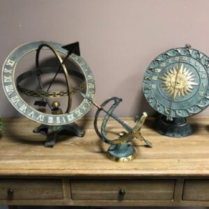 Verdigris Armillary Sphere Sundials Solid Bronze 3 | Avant Garden Bronzes