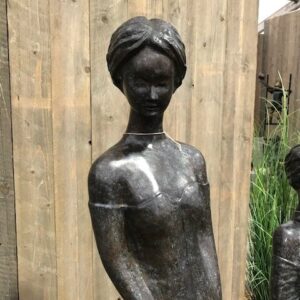 Solid Bronze Lady Rosemary Sculpture 167cm 2 | Avant Garden Bronzes
