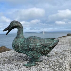 Verdigris Duck Fountain Bronze Sculpture 5 | Avant Garden Bronzes