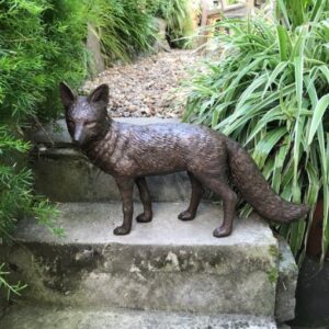 Solid Bronze Fox Sculpture 4 | Avant Garden