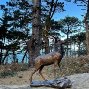 Solid Bronze Deer Stag 28cm Sculpture 3 | Avant Garden