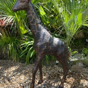 Giraffe Solid Bronze Sculpture 6 | Avant Garden Bronzes