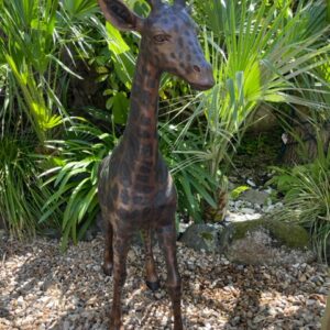Giraffe Solid Bronze Sculpture 8 | Avant Garden Bronzes