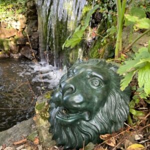 Lion Head Fountain Water Feature Solid Bronze Sculpture 2 | Avant Garden Bronzes