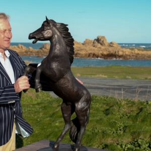 Solid Bronze Horse Rearing Sculpture HO 16 - Image 7