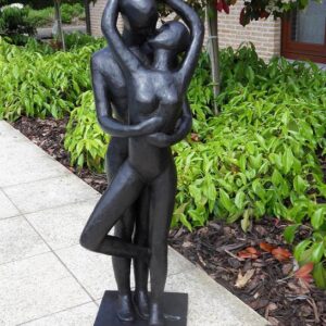 Modern Lovers Kissing 98cm Bronze Sculpture 2 | Avant Garden