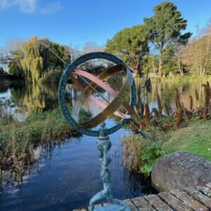 Armillary Sphere Sundial Atlas 73cm Bronze Garden Art Sculpture AR 10 5 | Avant Garden Bronzes