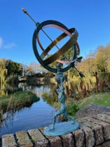 Armillary Sphere Sundial Atlas 73cm Bronze Garden Art Sculpture AR 10 6 | Avant Garden Bronzes
