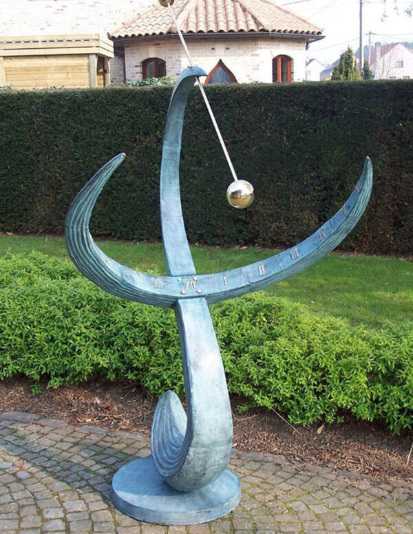 Armillary Sphere Sundial Wave Bronze Garden Art Sculpture 6' AR 18 1 | Avant Garden Bronzes