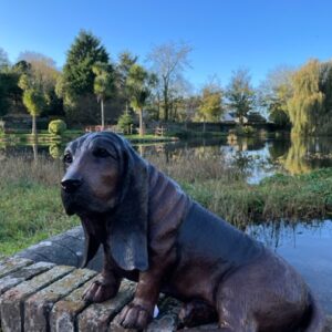 Basset Hound Bronze Sculpture Dog 6 | Avant Garden Bronzes