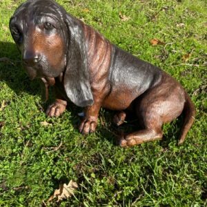Basset Hound Bronze Sculpture Dog Art 2 | Avant Garden Bronzes