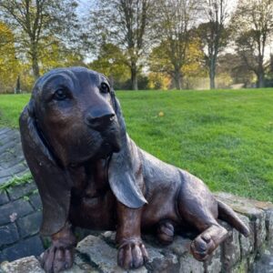Basset Hound Bronze Sculpture Dog Art 4 | Avant Garden Bronzes