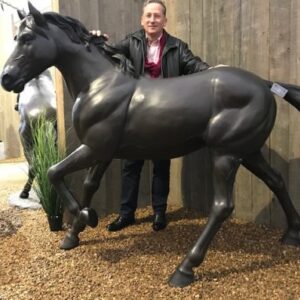 Black Beauty Solid Bronze Horse Sculpture HO 13