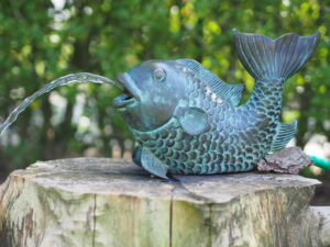 Bronze Fish Water Feature Koi Carp Fountain Sculpture FO 75 1 | Avant Garden Bronzes