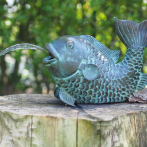 Bronze Fish Water Feature Koi Carp Fountain Sculpture FO 75 1 | Avant Garden Bronzes