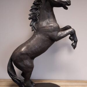 Bronze Horse Sculpture Rearing Natural Finish 102cm 3 | Avant Garden Bronzes