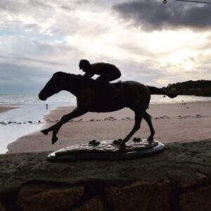 Bronze Racehorse Jockey Sculpture 4 | Avant Garden Bronzes