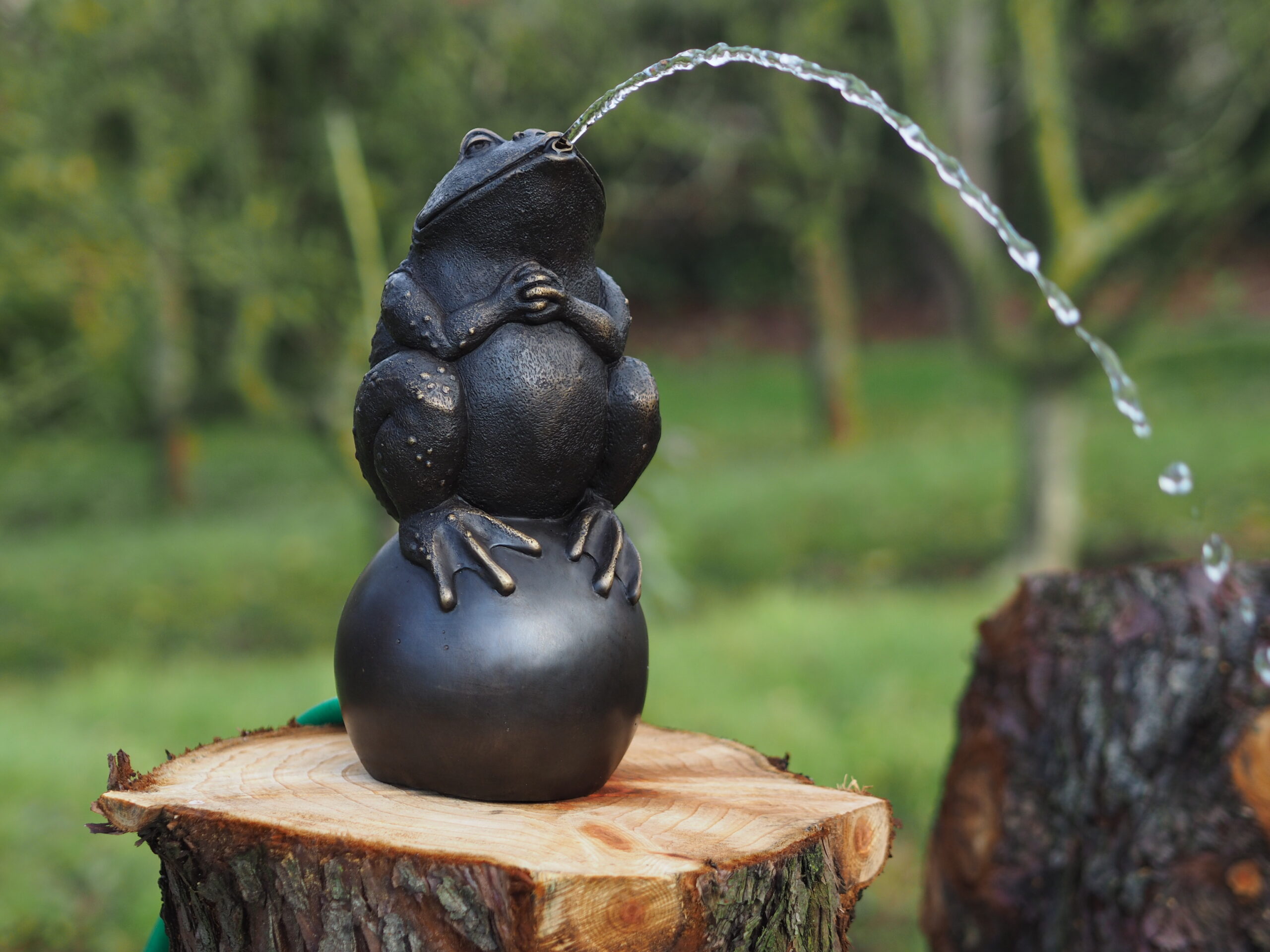 Bull Frog Bronze Fountain Sculpture Water Feature FO 22 1 | Avant Garden