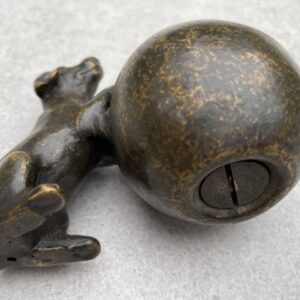 Cremation Urn Memorial Dog & Ball For Ashes Bronze Sculpture MESU 37 4 | Avant Garden Bronzes