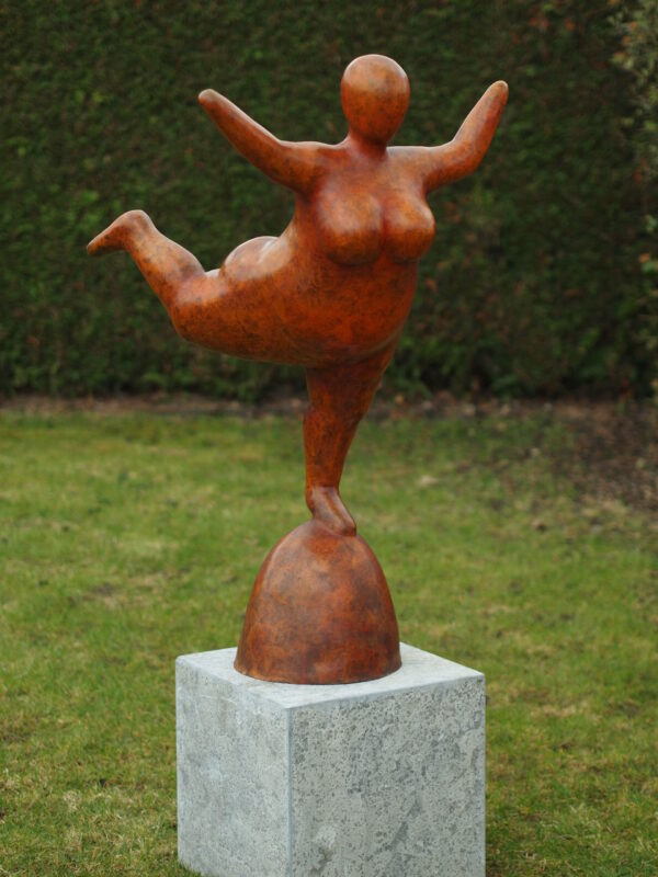 Crystal Solid Bronze Sculpture Nude Dancing Lady 106cm 1 | Avant Garden Bronzes
